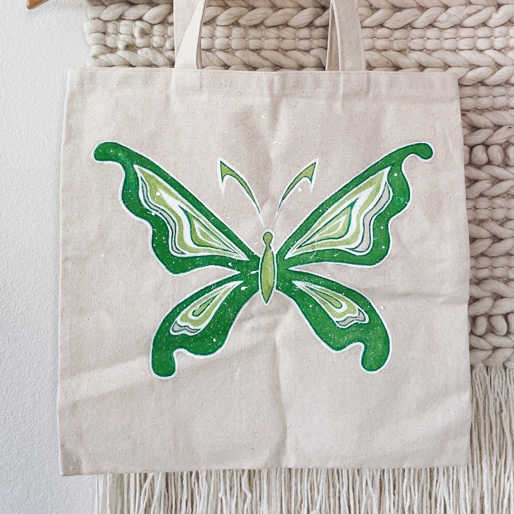 New Canvas Tote Bag Hand-Painted